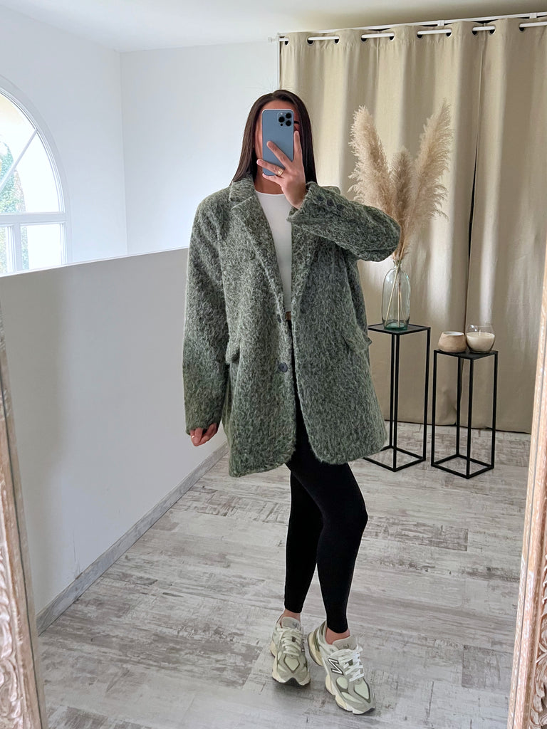 Blazer Moumoute Oversize Kaki