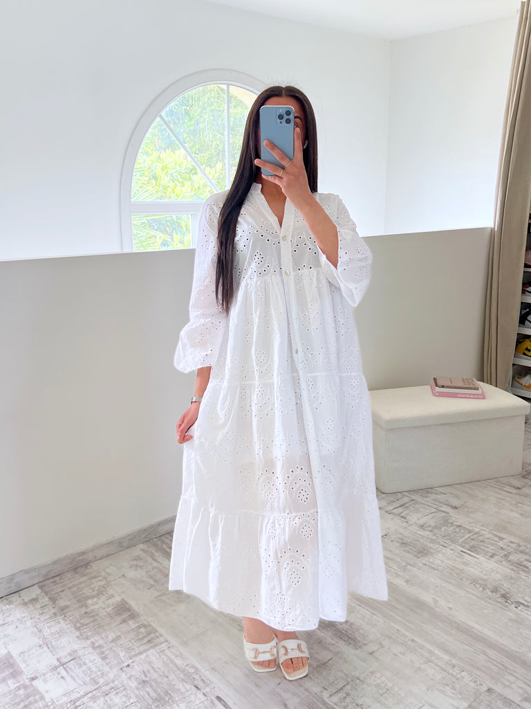 Robe Broderie Anglaise Blanc