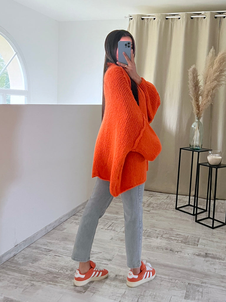 Maille Oversize Mohair Orange