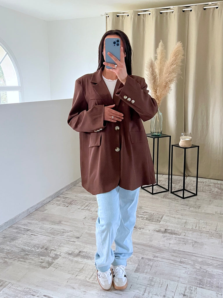 Blazer Boyfriend Marron