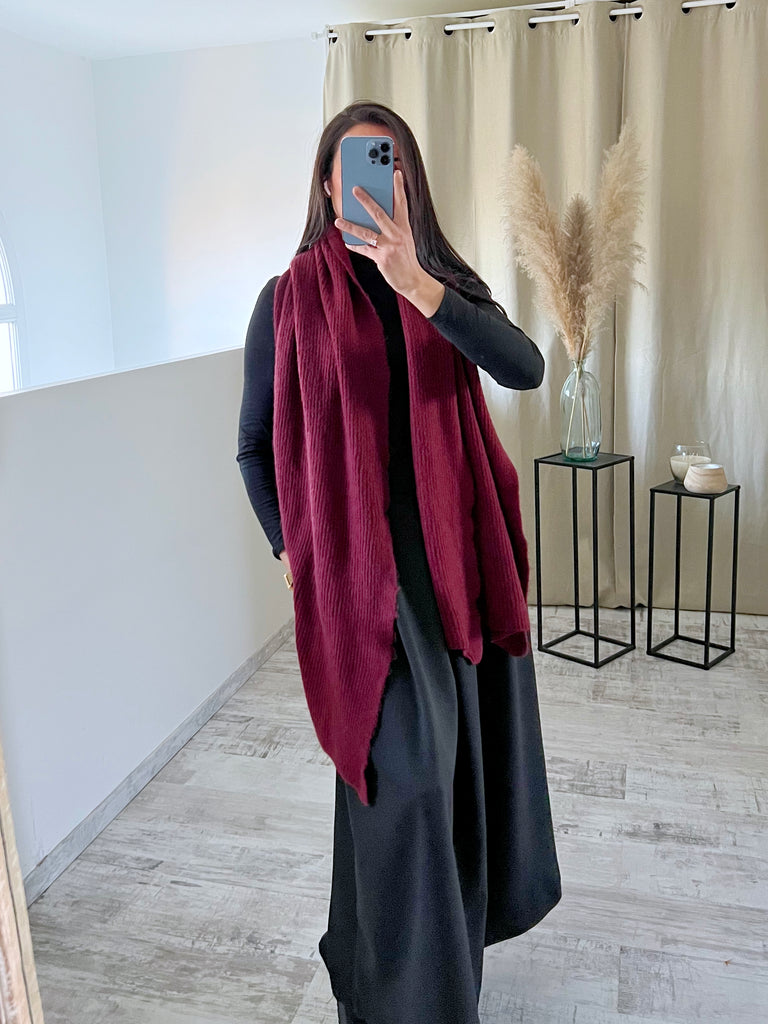 Écharpe Maxi Bordeaux