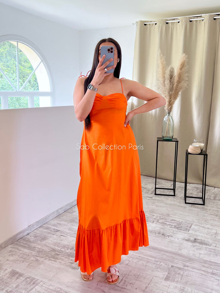 Robe Popeline Orange