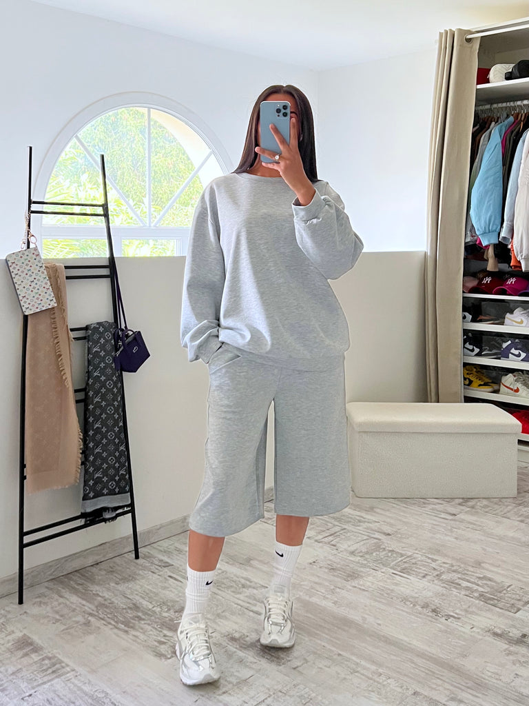 Ensemble Bermuda Sweat Gris
