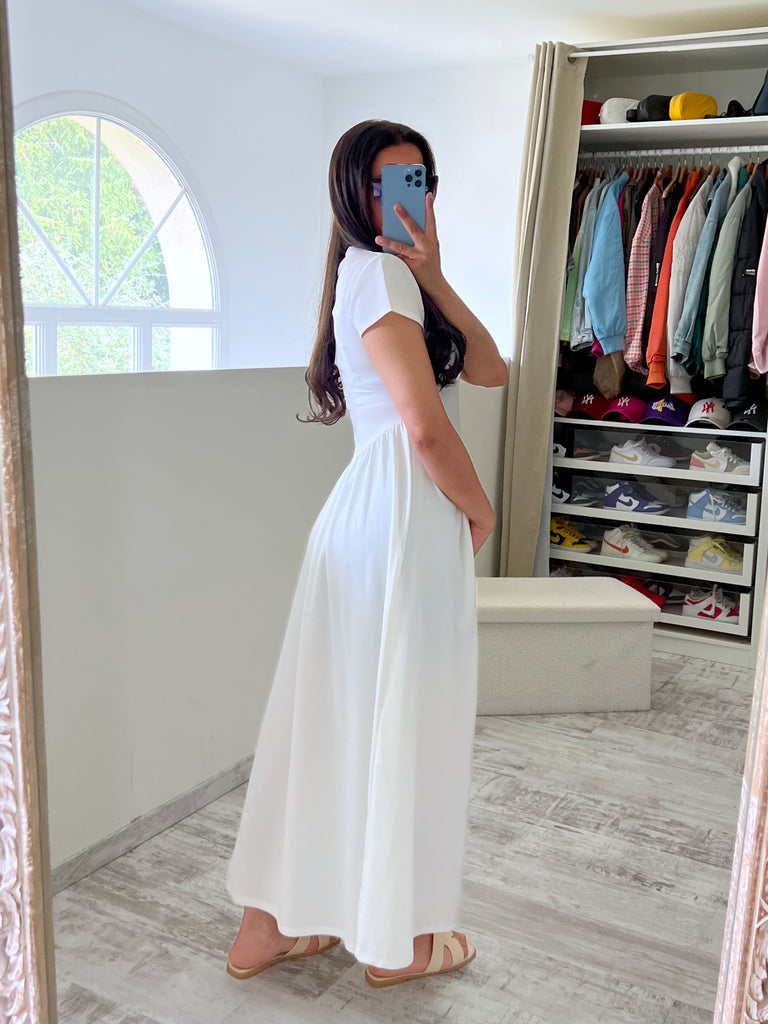 Robe Asymétrique Blanc