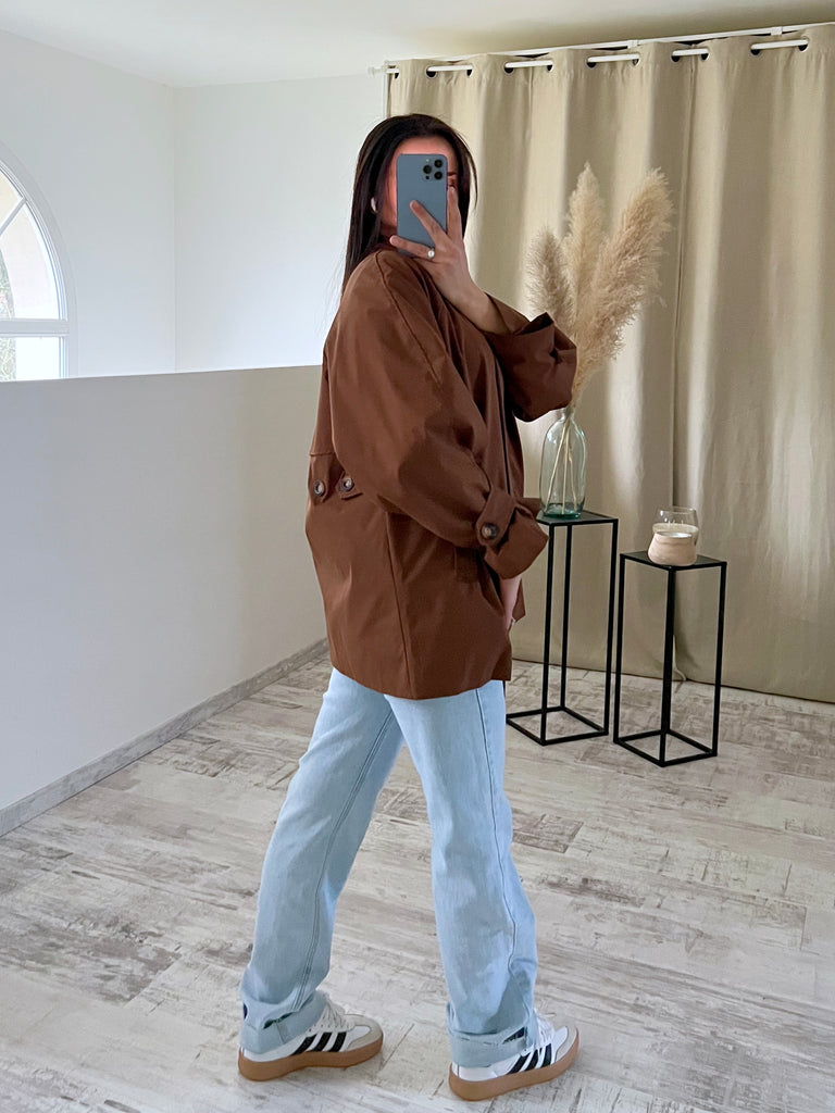Parka Col Montant Marron