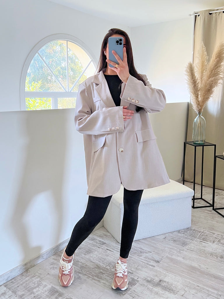 Blazer Boyfriend Taupe