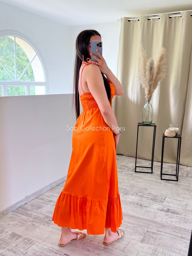 Robe Popeline Orange