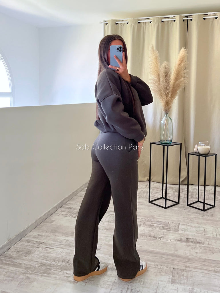 Ensemble Jogging Gilet Kaki