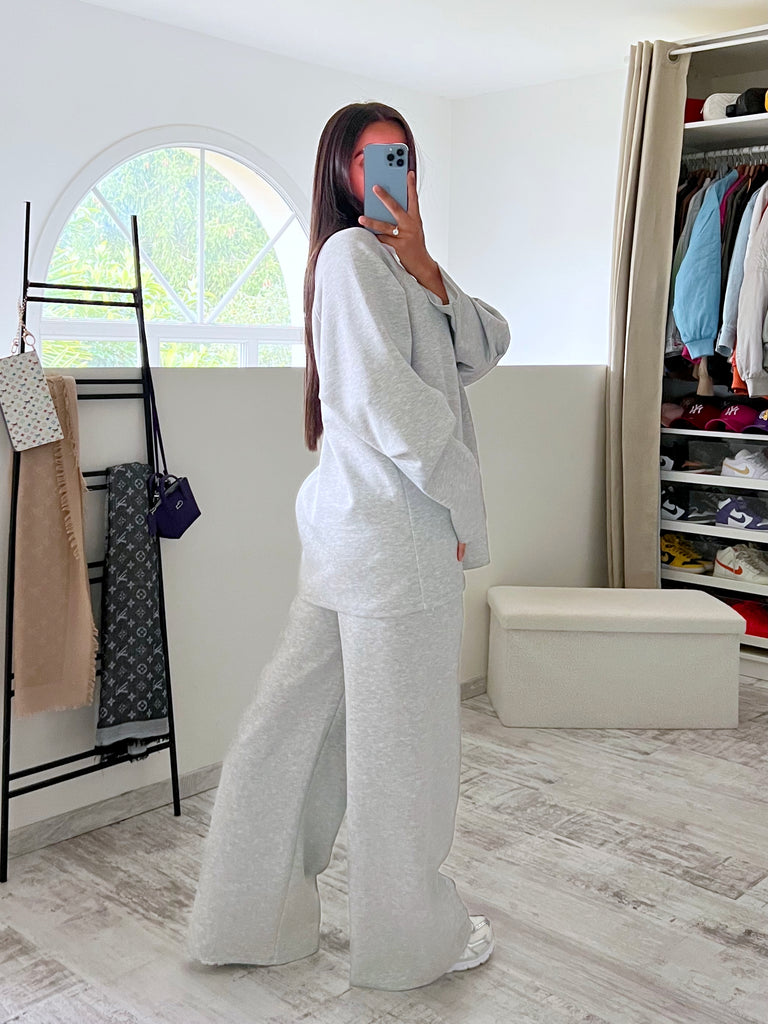 Ensemble Pantalon Sweat Long Gris