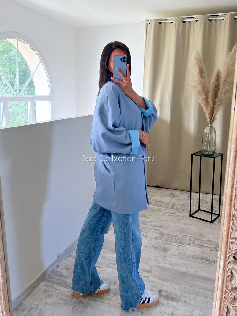 Blazer Oversize Bleu Jean