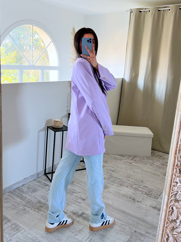 Blazer Boyfriend Lila