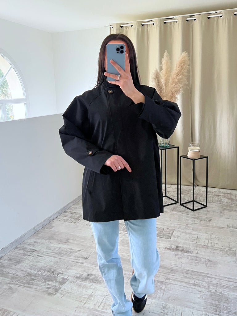 Parka Col Montant Noir