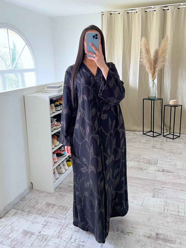 Robe Modest À Effets Noir