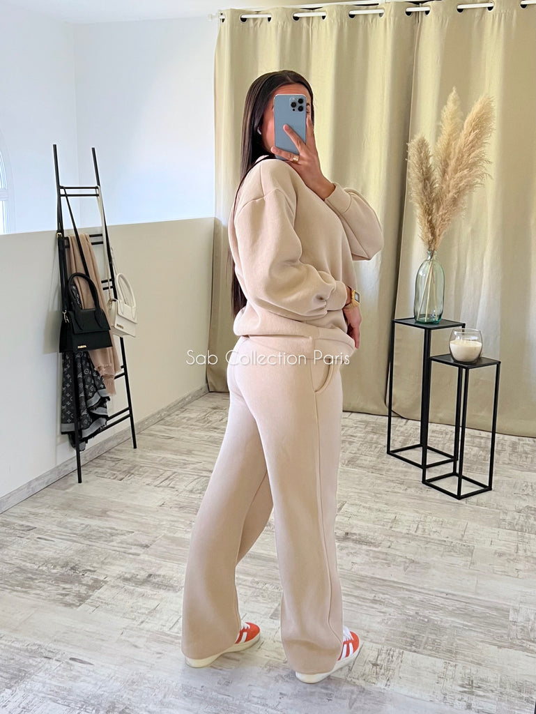 Ensemble Jogging Sweat Crème