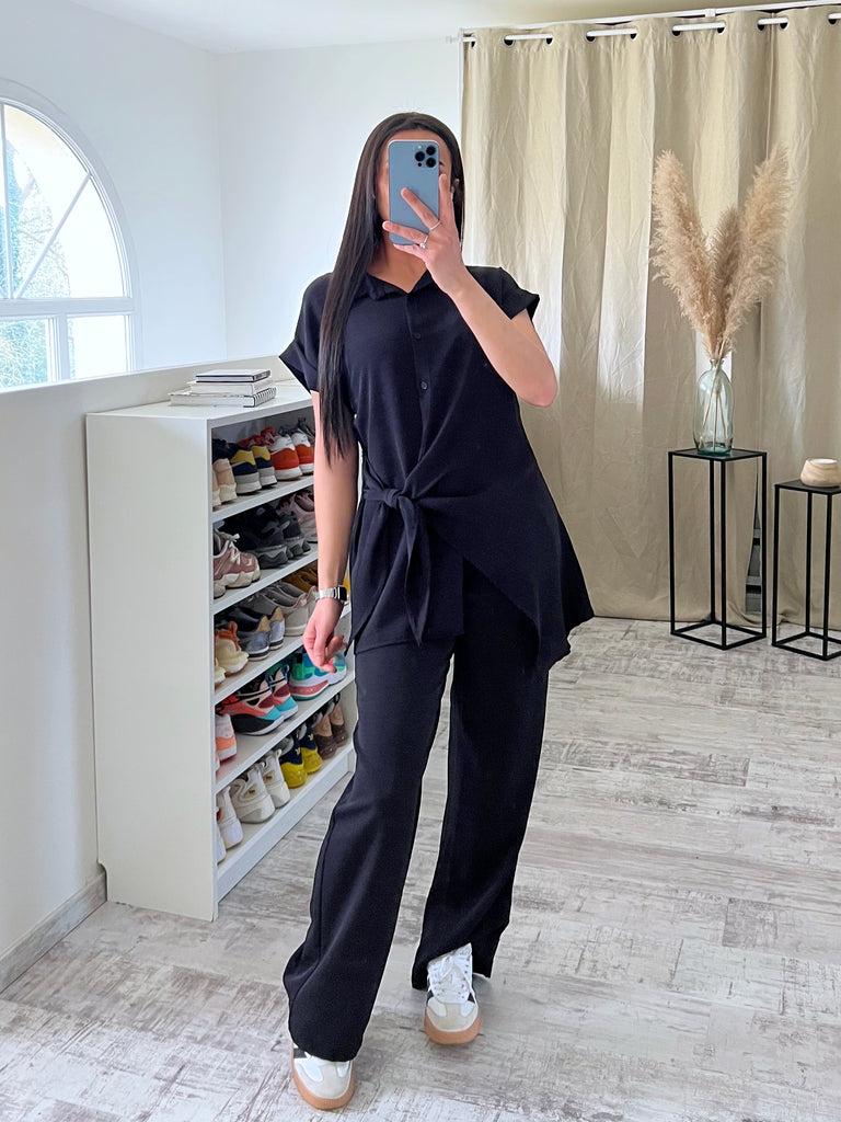 Ensemble Chemise Nouée Noir