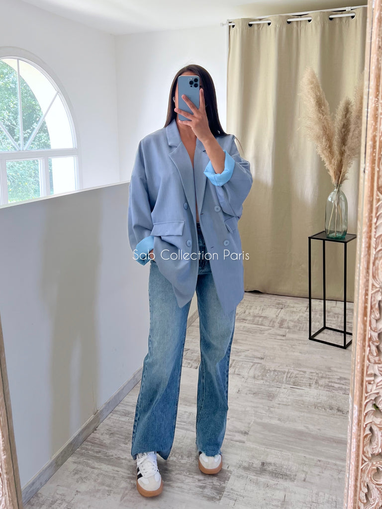 Blazer Oversize Bleu Jean