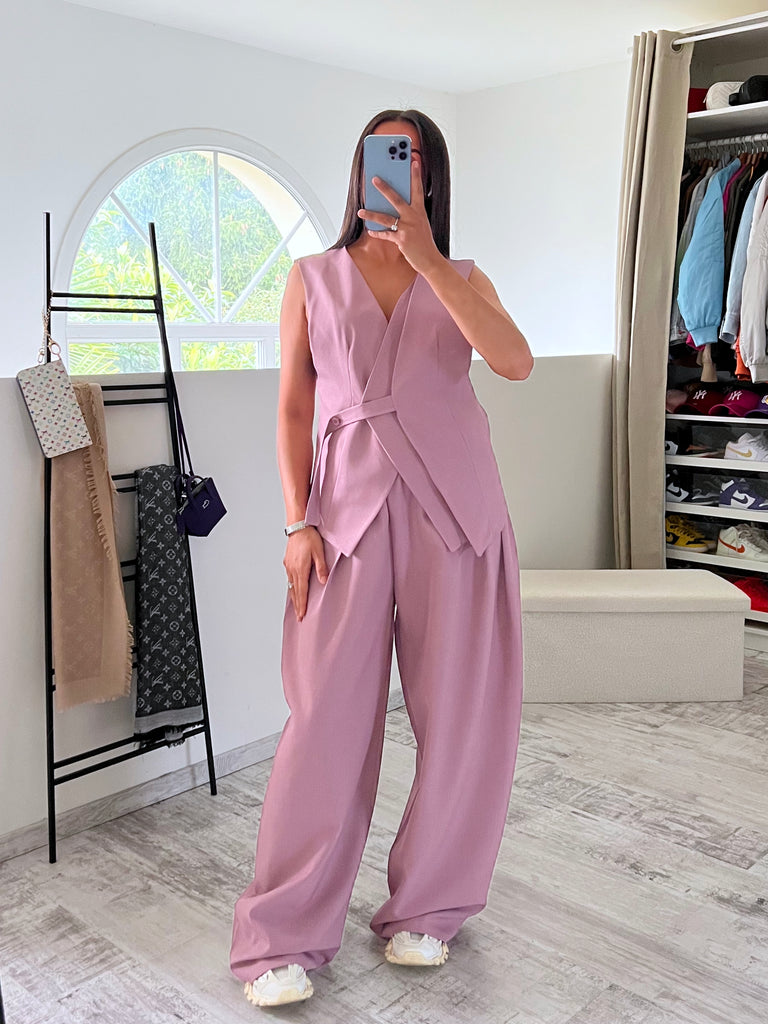 Ensemble Pantalon Très Ample Violine