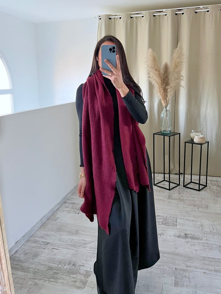 Écharpe Maxi Bordeaux