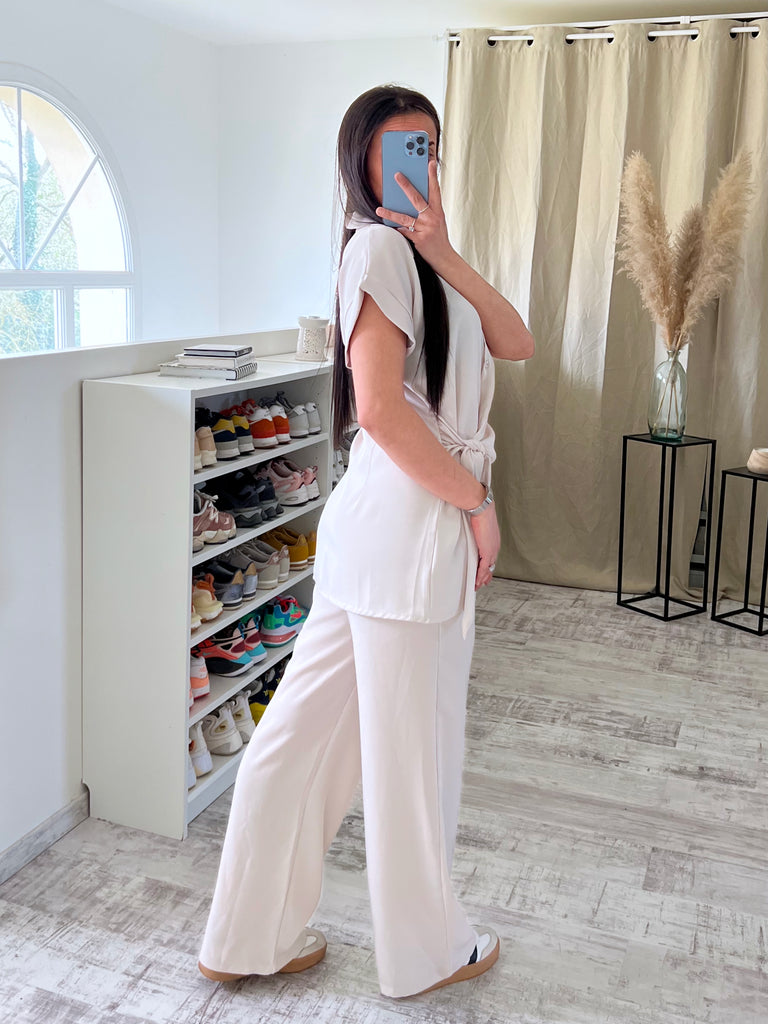 Ensemble Chemise Nouée Nude