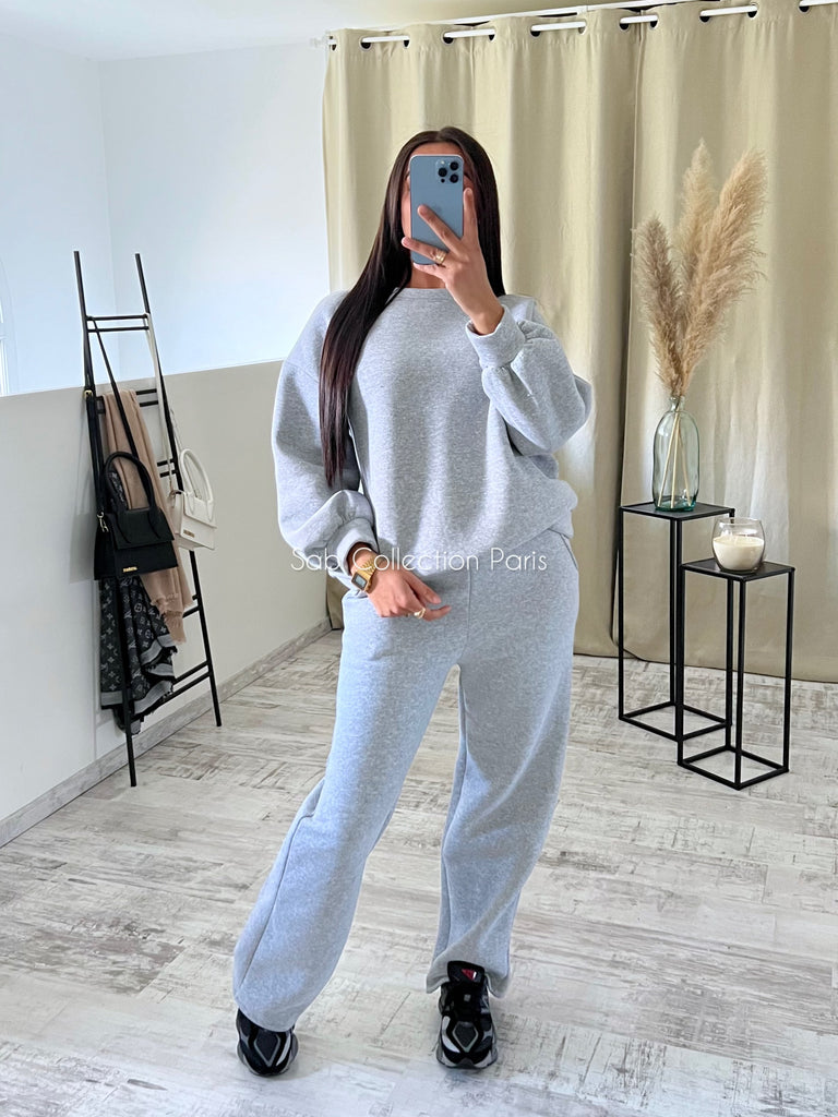 Ensemble Jogging Sweat Gris