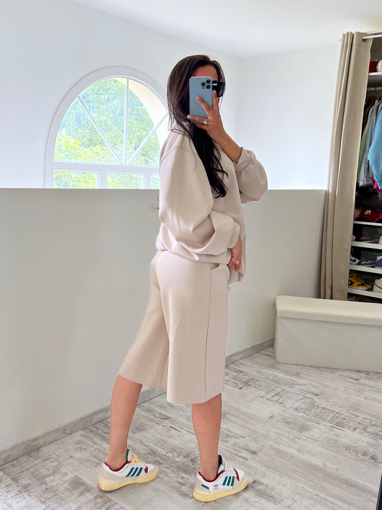 Ensemble Bermuda Sweat Beige