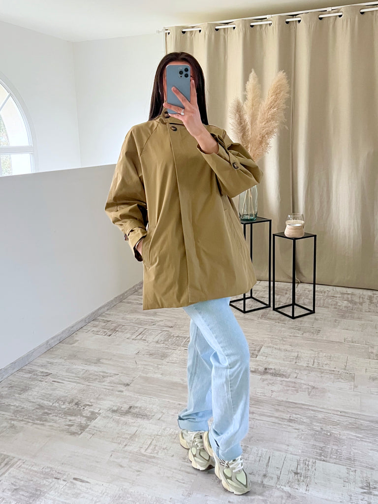 Parka Col Montant Vert Olive