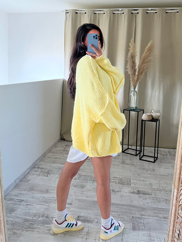 Maille Oversize Mohair Jaune