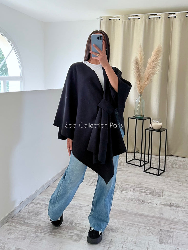 Veste Cape Noir