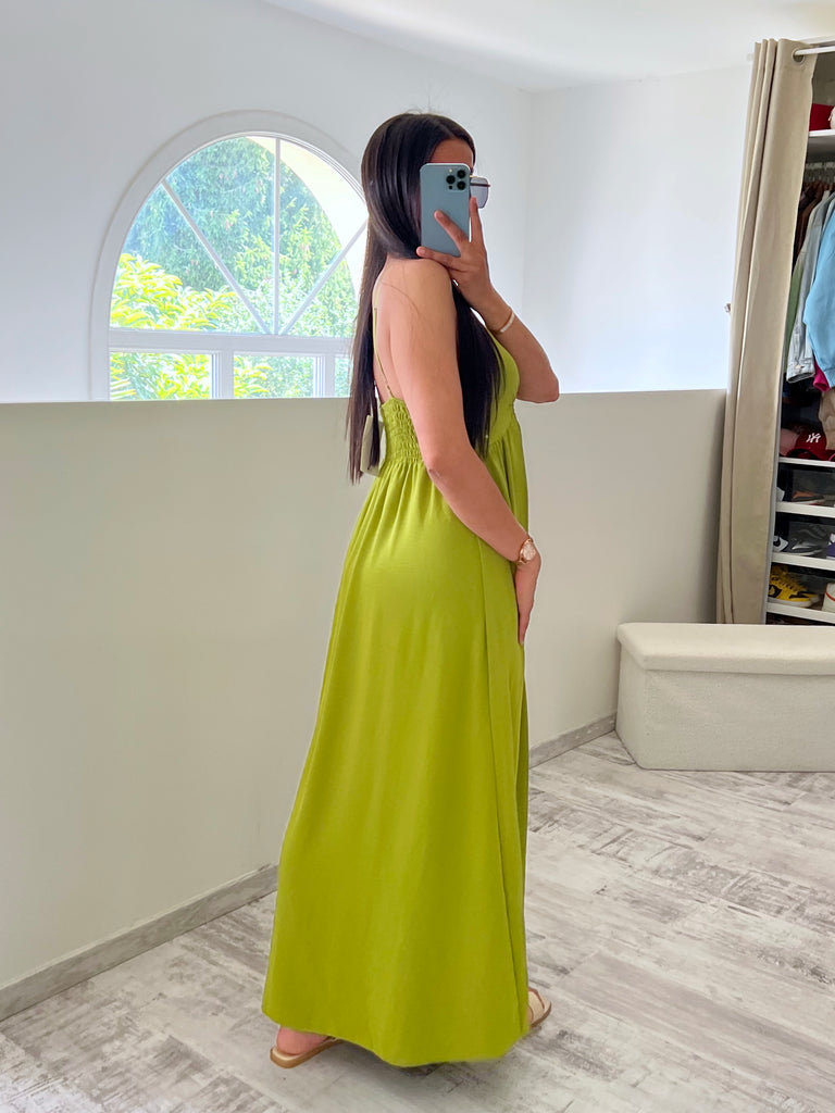 Robe Détail Noeuds Anis